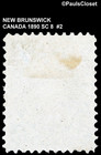 Canada New Brunswick 1860 Sc 8 Queen Victoria 5   Yellow Green Mng Fine  2