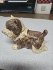 Yorkshire Terrier Yorkie Biewer Dog Figurine Ceramic Porcelain