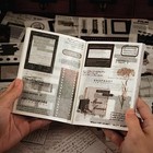  Washi Stickers Book For Journaling  Vintage Scrapbook Ephemera With Film