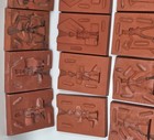 Lot 12 Vintage 54mm Napoleonic Toy Soldier Casting Molds French Imperial Guard 