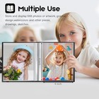 Photo Album 6x8 Photos  6x8 Photo Album Book Holds 64 Pictures  Art Black