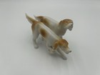 Pair Of Pointer Setter Hunting Dogs Puppy Figurine Small Antique Porcelain Vtg