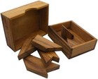 H Letter With Wooden Box - Wooden Puzzle Brain Teaser