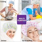 Elastic Waterproof Shower Cap Hat Bath Head Hair Cover Salon Shower Cap    