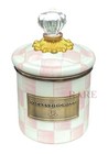 Mackenzie-childs Rosy Check Enameled Demi 6 75  Canister New No Box