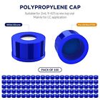 10000-hplc Screw Caps Blue Ptfe white Silicone Pre-slit Septa Fit 9-425 2ml Vial