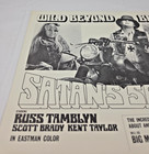 Satan   s Sadists  1969  Original  8 5x11 Promo Vintage Exploitation Film Poster