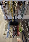 Huge Lot Of Necklaces Various Styles And Materials Vintage To Now Lot Of Over 45