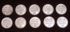 Vintage Israel Palestine British Mandate Full Set Of 10 X 1 Mil Coins 1927-1946