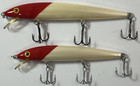 Lot Of 2 Vintage Rapala Husky Jerk 5 1 2  5 8 Oz  4 3 4  1 2 Oz  Made In Ireland