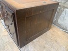Antique 3 Drawer Wood File Cabinet Organizer Stackable Library Card Catalog 16 5