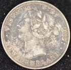 1873 Very Fine- Extremely Fine Newfoundland Twenty Cents 