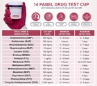 At Home 14 Panel Drug Test Cup With 6 Adl Checks - 1 Pack