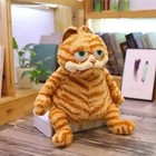30cm Cute Fat Orange Plush Cat     Soft Cartoon Stuffed Animal Plush Toy