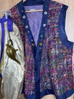 Disneyland Cast Member Genie Parade Costume Vest Harem Pants Shoe Covers