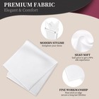 Satin Pocket Square For Men  Vegan Silk Suit Handkerchief  White