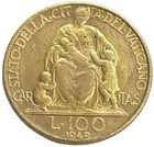 1949 Gold Vatican City 100 Lire Pope Pius Xii Coin Scarce Date 1 000 Minted