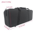 Eb Clarinet Case Black Oxford Fabric With Padded Interior Strap Clarinet Gig Bag