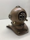 Vintage Mini Copper Brass Deep Sea Divers Helmet Display Vtg
