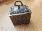 Decorative Ornate Metal Trinket Box  Made In India -  6  X 4 5  X 3 5 
