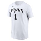  dr6397-102  Mens Nike Nba Spurs Victor Wembanyama Essential Name   Number T-shi