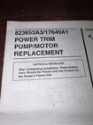 Nos Mercruiser Quicksilver 17649a 1 Power Trim Pump Motor Kit  B497
