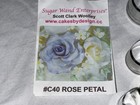 Sugar Wand Enterprise  c40 Rose Petal  Cutter 6 Pc Set Fondant Mold  Decorate