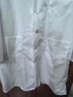 Lab Coat Long Jacket Mens 44 White 100  Cotton Medical Doctor Pockets