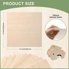 60 Pack Basswood Sheets 12x12x1 8in Unfinished For Laser Cutting Engraving Art 