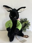 Beatrix Potter Little Black Rabbit By Eden Plush Toy - Green Jacket 12 Inches