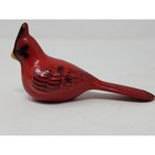 Vintage Roseville Ceramic Male Cardinal Red Clip On Bird Bath Without Clip