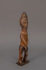 Good Old African Tribal Art Congo Yaka Male Figure On Metal Base With Provenance