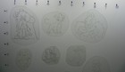 Vintage 80 s Acetate Tattoo Stencils  small Tats Set 9   Good Condition 
