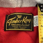 Timberking Quality Bomber Jacket Men   s Xl Navy Hooded Snap Front Pockets