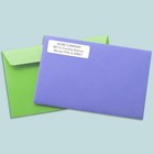 250 Personalized Return Address Labels - Custom 2 5 X 0 75 Inch  White 