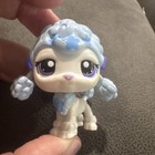 Rare Littlest Pet Shop Authentic  1965 Nintendo Poodle Blue White Ds Exclusive