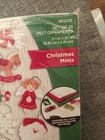 2019 Bucilla   Christmas Minis  Sequins beads felt Ornament Kit  - New
