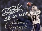 Deion Branch Signed Inscribed New England Patriots Sb Xxxix 8x10 Photo Jsa Coa