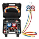 3-way Ac Manifold Gauge Set For R134a R22 R12 R502 - Hvac Refrigeration Tool