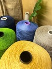 Multicolor 100  Linen Yarn On Cone Sport Weight Knitting Crafts