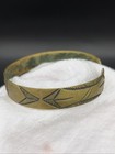 Vintage Southwestern Etched Copper Cuff Bracelet Native American