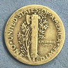 1936 P Mercury Dime 90  Silver   free Shipping  