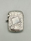 George V Sterling Silver Vesta Case  W h  Haseler  Birmingham  1915
