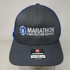 Marathon Construction Services Snapback Trucker Hat Multi One Size Adjustable