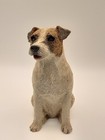 Sandicast Jack Russell Terrier Figurine  resin  Browns   Tans 4 5  Tall   1988