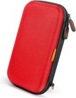Red External Hard Drive Case  Shockproof Eva Travel Bag