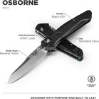 Benchmade Knives Osborne 940-2 Cpm-s30v Steel Milled Black G10