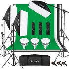 21pcs Photo Studio Photography Lighting Kit Umbrella Softbox Backdrop Stand Set
