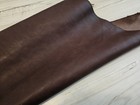 3-4oz Chocolate Brown Veg Tan Leather Hide Single Shoulder Sheet  Panel 6-7 sqf