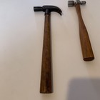 Vintage Antique Ball Peen And Claw Hammer June 6 1876 Clean Wow Carpenter Smith
